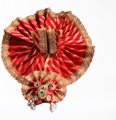 handmade red golden krishna ji poshak handmade red golden krishna ji poshak