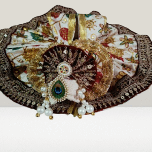 vrindavan holi special royal krishna poshak set with mukut