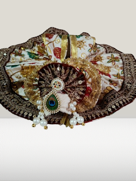 vrindavan holi special royal krishna poshak set with mukut vrindavan holi special royal krishna poshak set with mukut